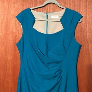 Calvin Klein Teal Sleeveless Dress